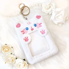 トレカホルダー 韓国雑貨 コレクトブック ふわふわ アヒル ねこ 女性用 キーホルダー ポリエステル カード入れ 韓国 推し活グッズ vol.2 カードケース カード飾り アニマル型トレカケース 収納