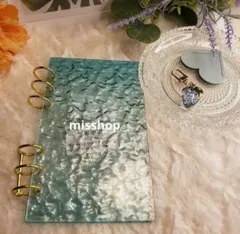 ◆韓国人気バインダー◆A6アクリルバインダーset貯金saving緑 グリーン