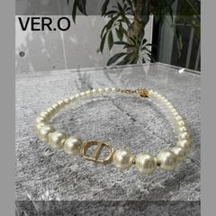 Dior CDロゴ パールネックレス - メルカリ