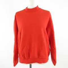 ユニクロ UNIQLO スウェットプルオーバー 長袖 赤 M *A580