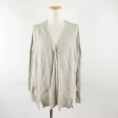 アメリカンホリック AMERICAN HOLIC カーディガン 長袖 ビッグシルエット グレージュ M *A56