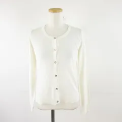 イング INGNI ニットカーディガン 長袖 オフホワイト 白 M *A755
