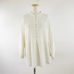 サマンサモスモス SM2 カットソー チュニック 長袖 ストレッチ オフホワイト 白 F *A305