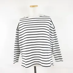 アーバンリサーチ ドアーズ URBAN RESEARCH DOORS カットソー ビッグシルエット 長袖 ボーダー 白 黒 One *A904