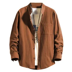 【新品】 [FLYSHION] シャツ メンズ 長袖 ファッション ボタンアップ シャツ 大きいサイズ メンズ 無地 柔らかい ワイシャツ カジュアル 春夏秋 人気 0