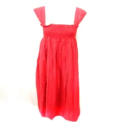 グローバルワーク GLOBAL WORK ワンピース Aライン ロング ノースリーブ M 赤 レッド /RT