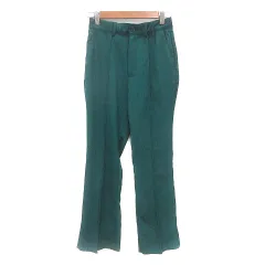 ジーナシス JEANASIS テーパードパンツ スラックス S 緑 グリーン /MN