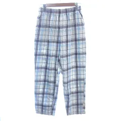 ロデオクラウンズワイドボウル RODEO CROWNS WIDE BOWL RCWB テーパードパンツ イージー ワイド チェック M 白 ホワイト /AU