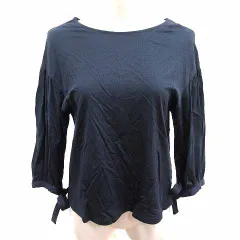 ケティ KETTY カットソー ボートネック 長袖 M 紺 ネイビー /YK