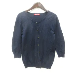 アプワイザーリッシェ Apuweiser-riche カーディガン ニット 2 M 紺 ネイビー /MN