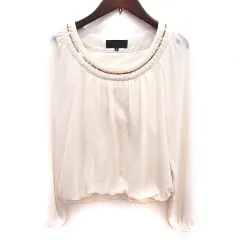 アンタイトル UNTITLED シャツ ブラウス 長袖 2 アイボリー /RT