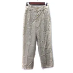 スピック&スパン Spick&Span ワイドパンツ 麻混 リネン混 36 S ベージュ /YI