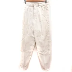 チャコクローゼット Chaco closet パンツ デニム ジーンズ ストレート ロング M アイボリー /RT