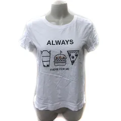 ザラ トラファルック ZARA Trafaluc Tシャツ カットソー 半袖 ビジュー 白 ホワイト /YI