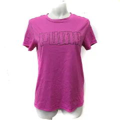 プーマ PUMA Tシャツ カットソー 半袖 M ピンク /YI