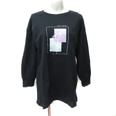 シューラルー SHOO・LA・RUE Tシャツ カットソー 長袖 M 黒 ブラック /YI ●RY