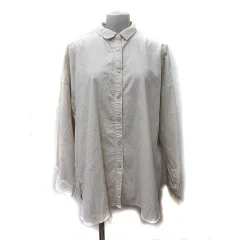 アメリカン ホリック AMERICAN HOLIC シャツ ブラウス コーディロイ 長袖 L 白 オフホワイト /YI ●RY