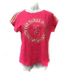 アディダス adidas Tシャツ カットソー 半袖 S ピンク /YI