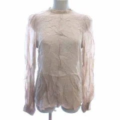 ロペピクニック ROPE Picnic ブラウス シャツ シフォン 長袖 38 M ベージュ /YK