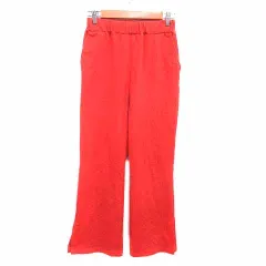 ニコアンド Niko and.. フレアパンツ ストレート M 赤 朱色 レッド /YK