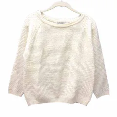 B&Y ユナイテッドアローズ BEAUTY&YOUTH ビューティー&ユース ニット セーター 長袖 アイボリー 白 ホワイト /YK ●RY
