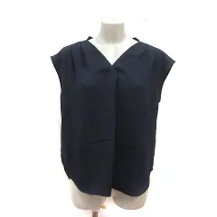 クリアインプレッション CLEAR IMPRESSION ブラウス フレンチスリーブ 2 紺 ネイビー /MS