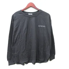 グラシア GLACIER Tシャツ カットソー 長袖 L チャコールグレー /YI ●RY