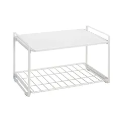 『数量限定』 幅41.3×奥行26.5×高さ24.3cm ハイタイプ ホワイト キッチン収納 トースターラック レンジラック キッチン棚 家電ラック 工具不要 Belca(ベルカ) TRH-Wのサムネイル