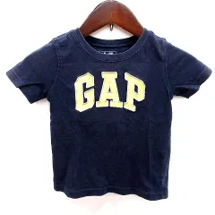 ベビーギャップ BABY GAP カットソー Uネック 半袖 90 紺 ネイビー /RT ●RY