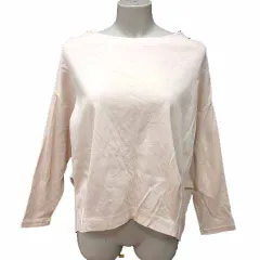 アーバンリサーチ ドアーズ URBAN RESEARCH DOORS Tシャツ カットソー ボートネック 長袖 M アイボリー 白 ホワイト /YK