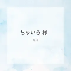 ちゃいろ様　専用ページ