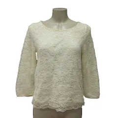 エニィスィス エニシス anySiS ブラウス 総レース 長袖 2 白 アイボリー /MS