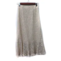 フリーズマート Free's Mart マーメイドスカート ロング 総レース ナイロン S 白 オフホワイト /YI