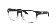 新品 Oakley (オークリー) サングラス OX8156 HOLBROOK POLISHED BLACK CLEAR FADE RX