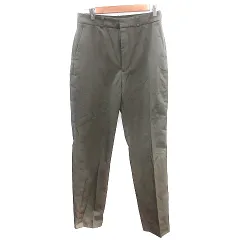 ザラ ZARA テーパードパンツ センタープレス S カーキ 緑 グリーン /AU