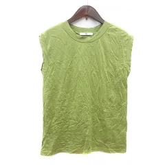 スライ SLY カットソー クルーネック ノースリーブ F 緑 グリーン /MN