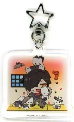 【中古】キーホルダー アサシン/岡田以蔵×ニャニィニュニェニョン 「Fate/Grand Order×サンリオキャラクターズ 星型ナスカンアクリルキーホルダー 03/(コラボイラスト)」