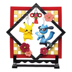 【中古】トレーディングフィギュア 1.ピカチュウ＆リオル 「ポケットモンスター ふんわりゆらりん飾り」