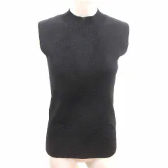 N.Natural Beauty Basic N.ナチュラルビューティーベーシック ニット カットソー ノースリーブ M 黒 ブラック /YK