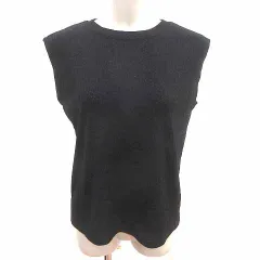 スライ SLY ニット カットソー フレンチスリーブ FREE 黒 ブラック /YK