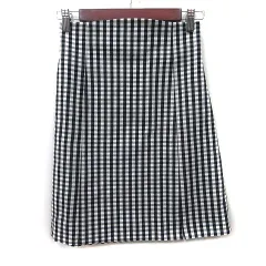 デイシー deicy タイトスカート ひざ丈 ギンガムチェック 0 XS 黒 ブラック /YI