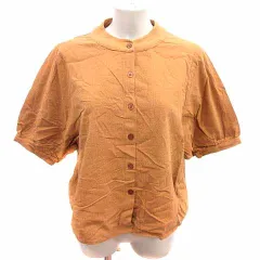 アビトーキョー ABITOKYO ブラウス シャツ 五分袖 F キャメル /YK