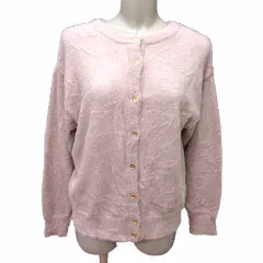 テチチ Te chichi カーディガン ニット シャギー 長袖 フリー ピンク /YK