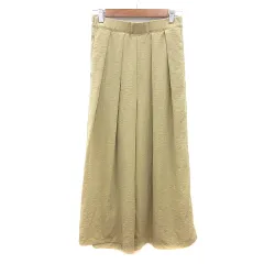 ドレスキップ DRESKIP ワイドパンツ スカンツ M 黄色 イエロー /MN