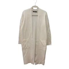 アズールバイマウジー AZUL by moussy カーディガン ニット ロング 長袖 S 白 ホワイト /MS