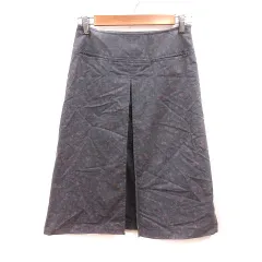 ヒューマンウーマン HUMAN WOMAN 台形スカート フレア ミモレ ロング 花柄 1 マルチカラー /MS