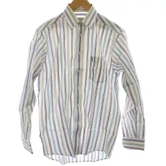 イヴサンローラン YVES SAINT LAURENT ワイシャツ 15 マルチカラー 長袖 ストライプ柄 /GG ■ECD001