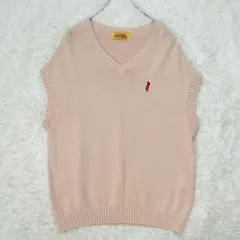 美品 HYSTERIC GLAMOUR ヒステリックグラマー HYS TIME ニットベスト 刺繍 ベージュ Fのサムネイル