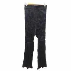 ジーナシス JEANASIS フレアパンツ ストレート F 黒 ブラック /YK