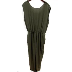 ザラ ベーシック ZARA BASIC パンツ オールインワン ノースリーブ M カーキ /RT